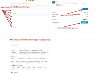 Hướng dẫn đăng ký đăng nhập thành viên- đặt hàng online trên website