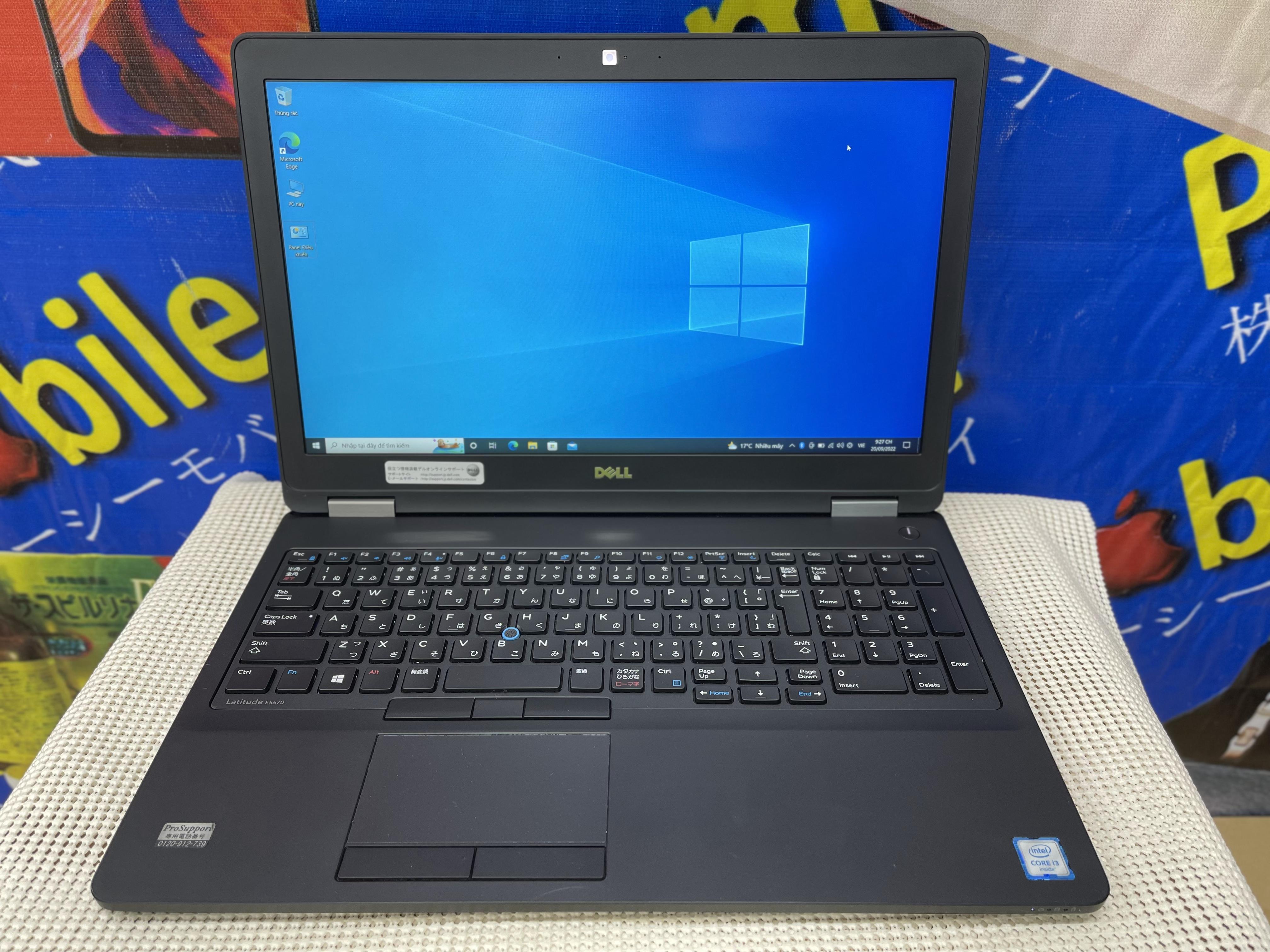 DELL Latitude E5570 Mode 2017 / inch Full HD / Core i3 / 6100U / GHz / Ram 4G / SSD 128G / Win 10 Pro tiếng việt / MS: 20220920 5746 DELL Latitude E5570 Mode 2017 / inch Full HD / Core i3 / 6100U / GHz / Ram 4G / SSD 128G / Win 10 Pro tiếng việt / MS: 20220920 5746