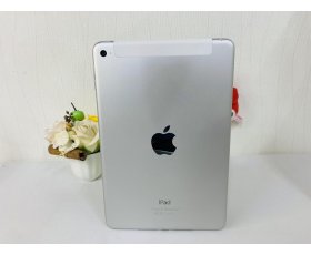 iPad Mini 4 7.9inh 64G Wifi + Cell gắn sim vào là sài / Màu Silver ( Trắng ) / Qsd đẹp tầm 96-97% / Pin 92% / Ms : 6474