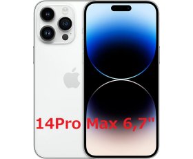 iPhone 14Pro Max 512GB 6.7" / Silver ( Trắng Bạc ) / QT(SB▲) / Mới 100%( Chưa sử dụng ) / Hàng Trả BH / MS: 7898