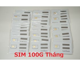 SIM DATA SOFTBANK BÁN ĐỨT 1 Năm ( 12 Tháng ) Dung lương 100G Tốc độ cao 1 tháng Sài từ đầu tháng 8/2023 đến Cuối Tháng 7/2024.