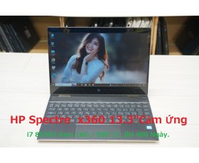 HP Spectre X 360 13.3" Màn Hình Cảm Ứng 2018-19 / Core i7 8550U 1.80Ghz-2.0Ghz 8CPU / Ram 16G / SSD 1T / Win 10Pro / Tiếng Việt / MS:JE86ZL