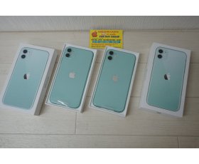 - iPhone 11 6,1inh 64G Mới 100% Fullbox ( lô mới Hộp Mỏng ) / Q/tế (AUo)/ Màu Green / MS:1889