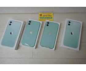 - iPhone 11 6,1inh 64G Mới 100% Fullbox ( lô mới Hộp Mỏng ) / Q/tế (AUo)/ Màu Green / MS:1889