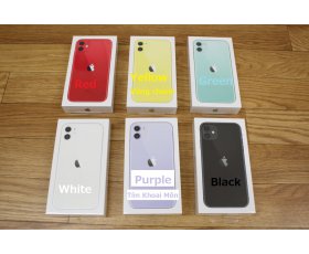 iPhone 11 6.1inh / 128G / Quốc Tế Apple Store (Lô Mới) / 6 Màu Red-Yellow-Green-White-Purple-Black / Mới 100% Chưa khui hộp / Bh Apple 1 Năm / MS:SL0677